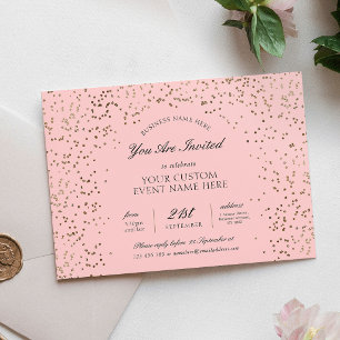 Invitation Événement de dîner de gala d'affaires Paillettes R
