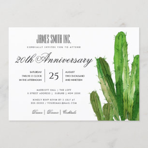 INVITATION ÉVÉNEMENT DE FÊTE D'ENTREPRISE À L'AQUARELLE DE CA