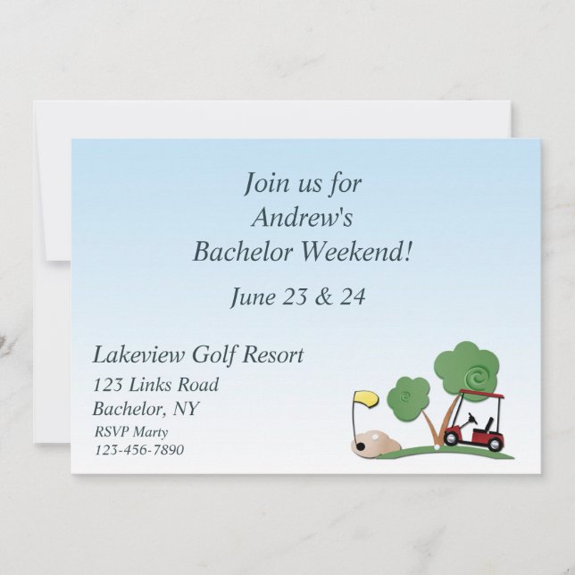 Invitation Événement de golf (Devant)