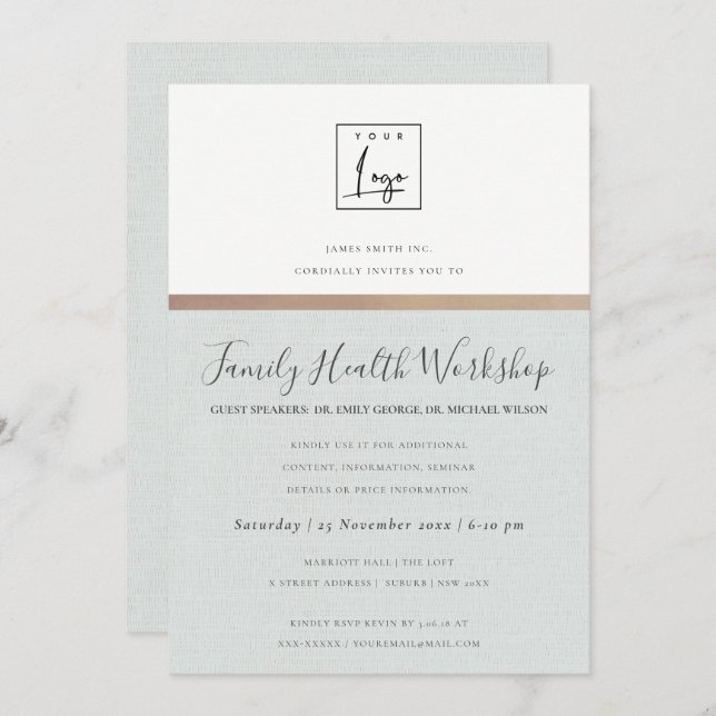 INVITATION ÉVÉNEMENT DE SÉMINAIRE DE DISCOURS DE LA LIGNE DE  (Devant / Derrière)