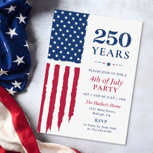 Invitation Événement du 250e anniversaire de l'Amérique