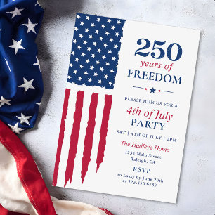 Invitation Événement du 250e anniversaire de l'Amérique