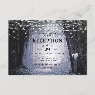 Invitation Evermore   Réception de mariage de forêt enchantée