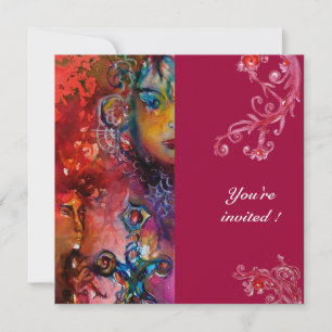 Invitation EXCALIBUR, rouge vif,