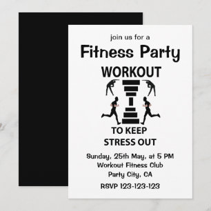 Invitation Exercice Fitness Party