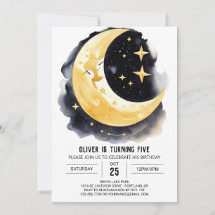 Invitation Exploration spatiale Anniversaire