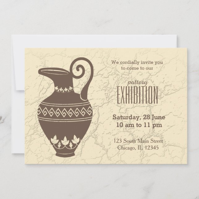 Invitation Exposition sur la poterie (Devant)