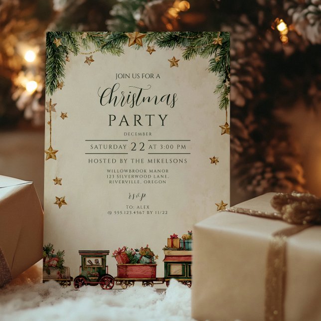 Invitation Express Jouet Whimsical de Noël (Créateur téléchargé)