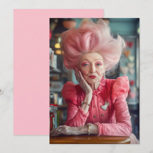 Invitation Expression d'amour Kiss of Timeless Grace en rose