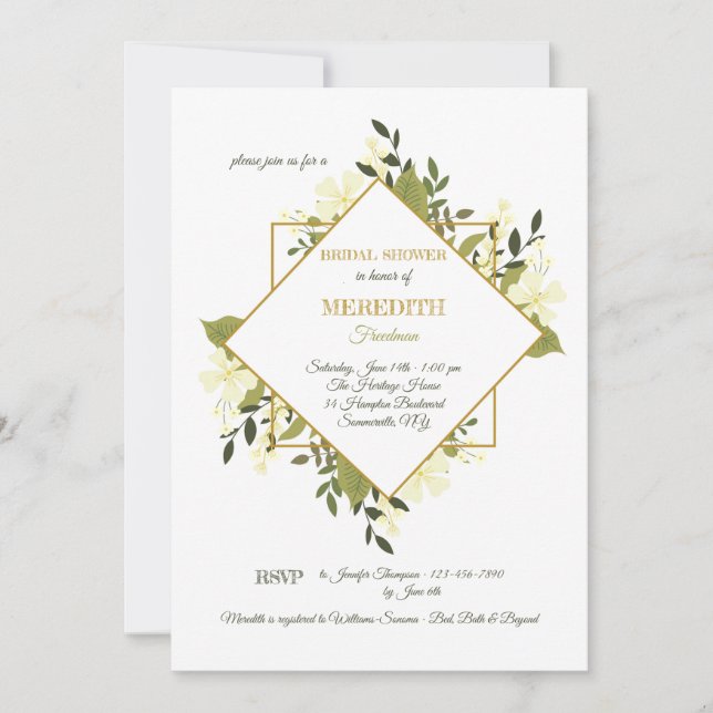 Invitation Expression Florale (Devant)