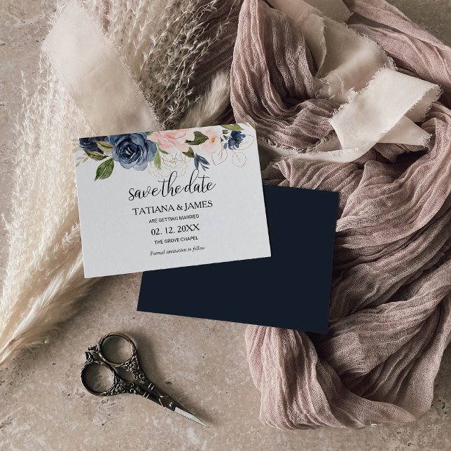 Invitation Exquise Automne Floral Mariage Enregistrer la date (Créateur téléchargé)