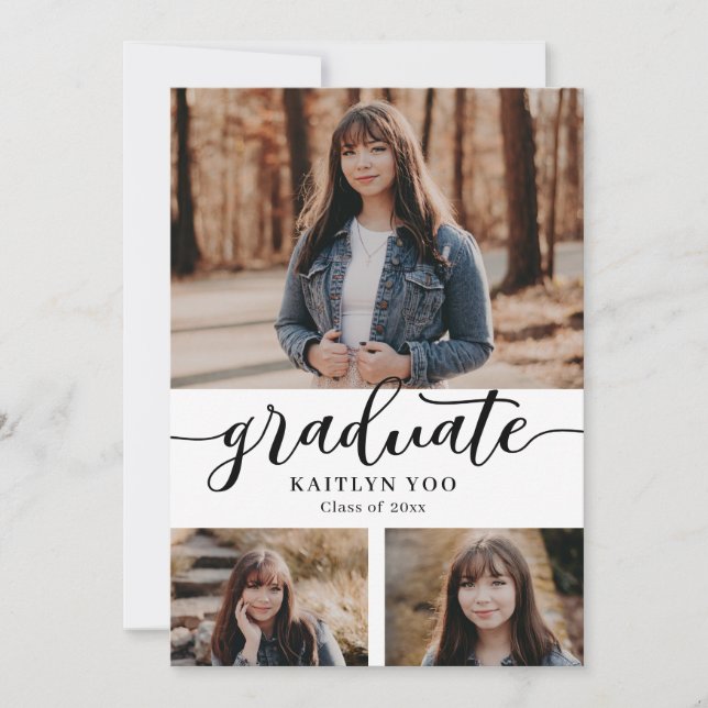 Invitation Exquise Goût Editable Color Graduati Invitati (Devant)