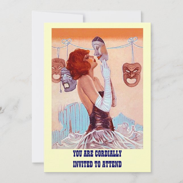 INVITATION ~EZ D'INVITATION DE LA PREMIÈRE PLAY~THEATRE À (Devant)