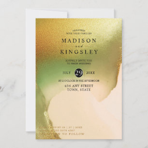 Invitation Fab Chartreuse 💚 Budget Incroyable Abstrait Marid