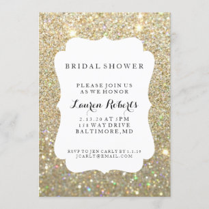 Invitation - Fab de Fête de l'mariée - Or