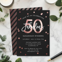 Fabuleux 50 | Soignée Rose Gold Anniversaire