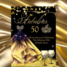 Fabuleux 50e anniversaire Black Gold robe couronne