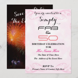 Invitation Fabuleux et 50 - simplement OUVRIER et 50 -