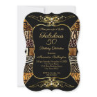 Fabuleux sauvage 50 Anniversaire fête d'or noir an