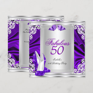 Invitation Fabulos 50 Fête d'anniversaire 50 ans Chaussures v