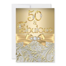 Fabulous 50 Élégant Nœud Diamant Or