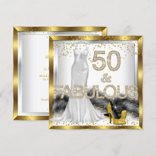 Invitation Fabulous 50 Robe Élégante Chaussures à Talons Haut