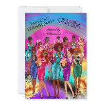 Fabulous Friends Party Girls Night Out Colorful