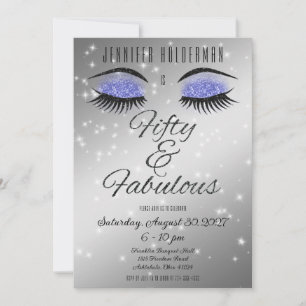 Invitation Fabulueuse 50 Ans Anniversaire Glamour 