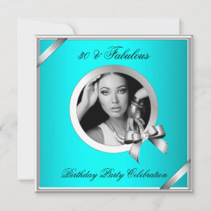 Invitation Fabuluse Diamant Bleu Turquoise Argent Photo 30 Fê