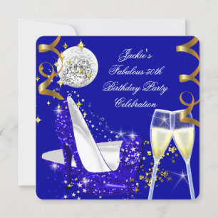 Invitation Fabulux 50ème Anniversaire Talon Haut Paillettes B