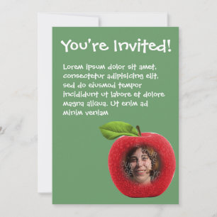 Invitation Face photo personnalisée