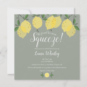 Invitation Faire de Citrons Sauge Verte Squeeze Mariage