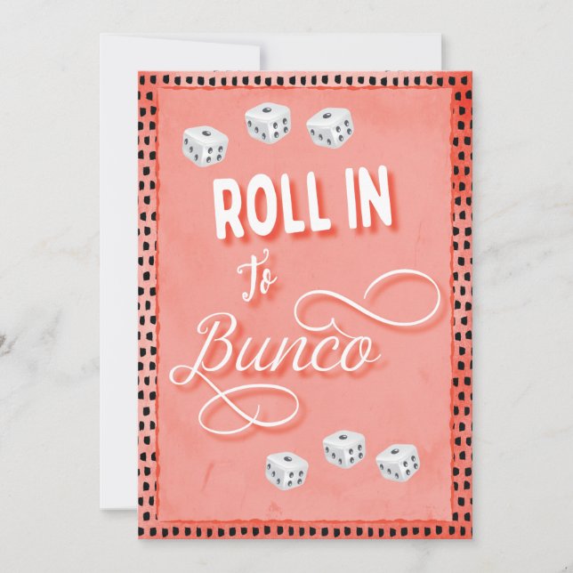 Invitation Faire défiler vers Bunco Dice Party (Devant)