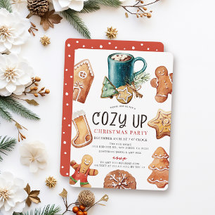 Invitation Faire des Cookies & Cocoa Fête de Noël de Noël