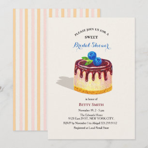 Invitation Faire Dessiner Gâteau Dessert Sucré Mignon Enterre