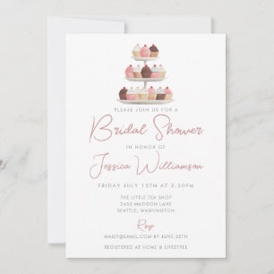 Invitation Faire Mariage Gâteaux Aquarelle