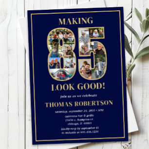 Invitation Faire paraître 85 ans à son avantage Photo d'anniv