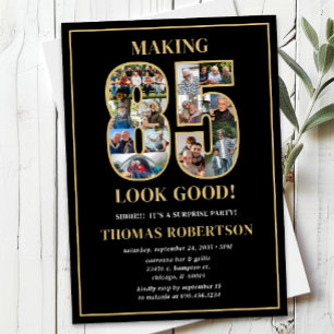 Invitation Faire paraître 85 ans à son avantage Photo Surpris