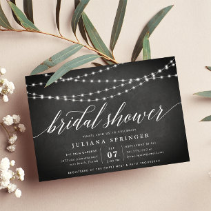 Invitation Faire part de bains de mariage Guirlande de tablea