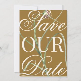 Invitation Faire part de date de mariage géant à motif floral