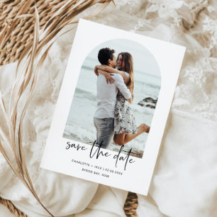 Invitation Faire part de date de mariage minimaliste moderne 