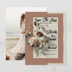 Invitation Faire part de dernière minute floral botanique mod
