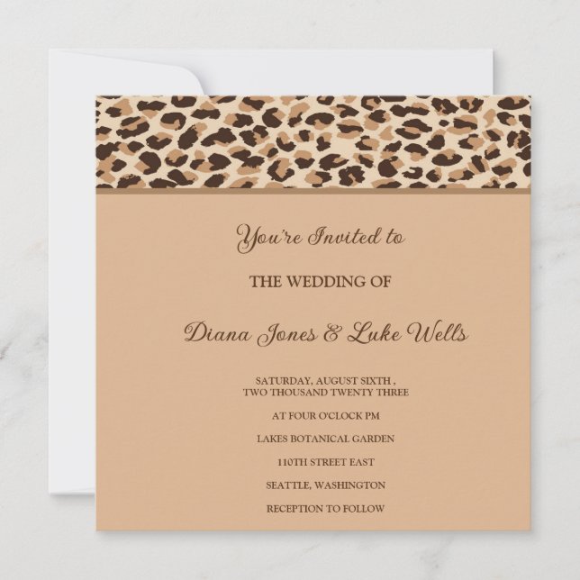 Invitation faire-part de mariage (Devant)