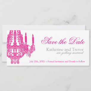 Invitation Faire part de mariage Chandelier Save the Date