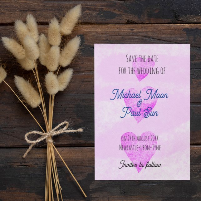 Invitation Faire part de mariage contemporain pour réserver l (Créateur téléchargé)