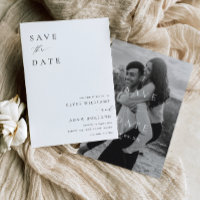 Faire part de mariage minimaliste moderne d'Ellesm