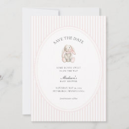 Invitation Faire part de naissance rose Some Bunny Sweet pour