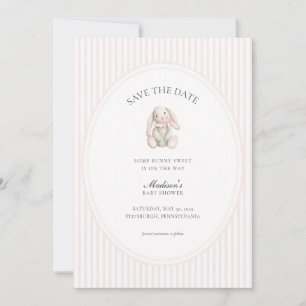 Invitation Faire part de naissance rose Some Bunny Sweet pour