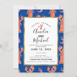 Invitation Faire-peinture-aquarelle-Homard-Crevettes-Ecreviss