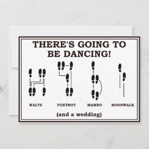 Invitation Faire savoir la date de mariage en dansant